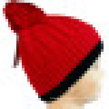 Bonnet en tricot avec dessus POM NTD30